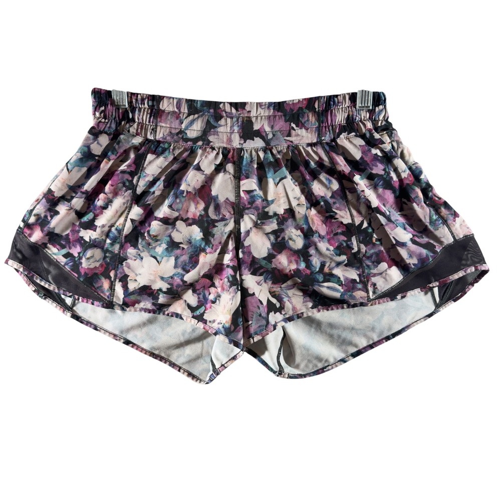 361 | Lululemon Tracker Short Women 8 Floral Print Lined Running Shorts
